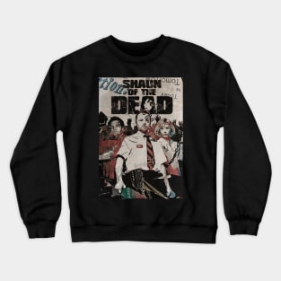 Shaun Of The Dead Newspaper Cutout Crewneck Sweatshirt